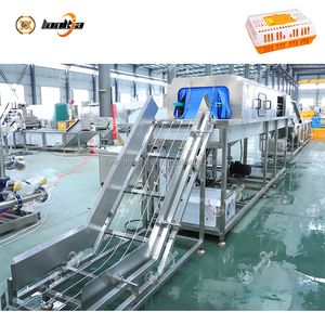 <span class=keywords><strong>Machine</strong></span> de lavage et de séchage de caisses en plastique pour usine alimentaire, disposition et capacité personnalisées - Product Image 2