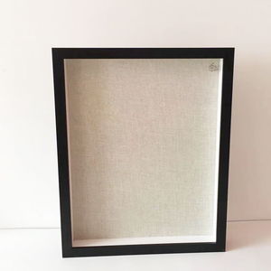 Stile speciale Memorabilia cornice 8x10 11x14 16x20 pollici profondità 3cm sfondo lino scatola ombra - Product Image 4