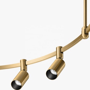 Lampadario Nordico Postmoderno Serie Moduli Semplici in Rame, Lampada Moderna Semplice per Bar e Ristoranti, Lampadario Personalizzabile Fai-da-Te - Product Image 2