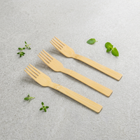 Couverts en bambou 100% Fourchette en bambou Couteau Cuillère Set Couverts en bambou réutilisables