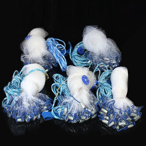 Giá bán buôn Lưới đánh cá mồi dễ dàng Ném Tay đúc mạnh mẽ nylon lưới + Sinker cá bẫy Cast Net - Product Image 3
