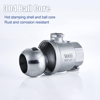 Válvula de bola de 2 piezas Aohoy SS 304 316 de acero inoxidable al por mayor, 1000WOG, paso completo, rosca manual NPT/BSP hembra, CF8M, para refrigeración