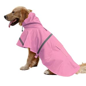 Ropa impermeable para mascotas impermeable, ligero, reflectante, para perros grandes - Product Image 4