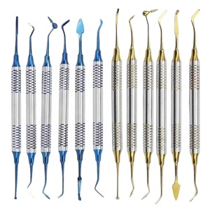 ชุดอุปกรณ์ทำฟัน 6 ชิ้น ชุดอุปกรณ์ขูดเรซินคอมโพสิตแบบสองหัวเคลือบไทเทเนียม อุปกรณ์เสริมสำหรับทันตแพทย์ เครื่องมือทำความสะอาดและอุดฟัน - Product Image 2