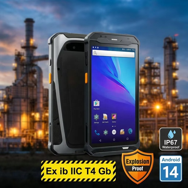 Ex Ib IIC T4 Gb Explosion-Proof Android 14 IP67 Rugged 4G Industrial PDA