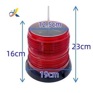 Nhà sản xuất nón giao thông cảnh báo LED ánh sáng năng lượng mặt trời hàng không biển tắc nghẽn đèn - Product Image 5