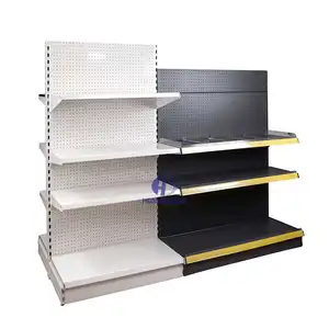 Supermarket Shelves Wholesale Steel Wood Convenience Store Display Shelf Cosmetics Store Shelves For Retail Store