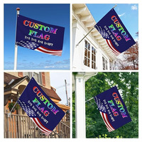 Drapeau personnalisé 3x5 pieds en polyester 100D, bannière imprimée sur mesure avec logo, drapeaux publicitaires personnalisés pour la promotion en extérieur
