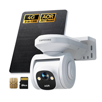Cámara Exterior CINMOORE PT2U 4G LTE para Jardín y Granja, Batería de 18000 mAh, Visión Nocturna 2.5K, Detección IA