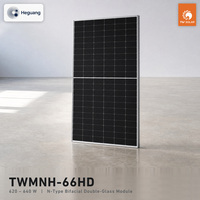 Module solaire monocristallin à double vitrage Topcon à demi-cellules de type N à haute efficacité pour toiture industrielle 5400Pa