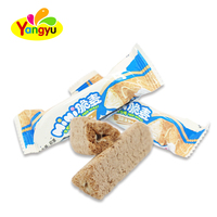 Barres de céréales croustillantes mini triangulaires au lait certifiées Halal, saveur blé, sachet de 168g, vente en gros