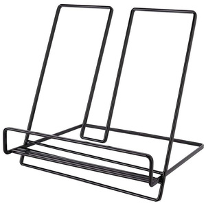 Metal Folding Cookbook <b>Stand</b> 20x18.5x21cm Stackable Desktop Reading Rack <b>For</b> Cooking Recipe Book <b>Tablet</b> Support - Product Image 4
