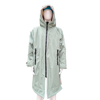 Poncho de surf imperméable et écologique personnalisé pour adulte, avec capuche, coupe-vent, séchage rapide, robe de bain, robe de change, fermeture éclair