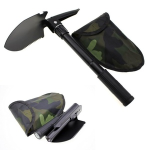 Pelle pliante multifonctionnelle, outil de survie, scie à bord dentelé, pioche, pelle de <span class=keywords><strong>camping</strong></span> - Product Image 1