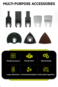 Multiutensile a Batteria 20V con Coltello Oscillante Vendita Diretta dalla Fabbrica, Lame per Sega Oscillante Incluse, Prezzo Economico per Tagliare e Smerigliare - Product Image 3