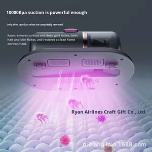 Sterilizzazione UV-C senza fili materasso portatile aspirapolvere con aspirazione 10000Pa per acaro della polvere da letto e rimozione peli di animali domestici - Product Image 1