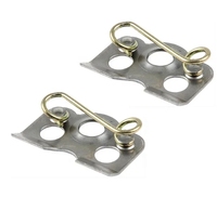 Vente chaude 1/4 Kit de fixations tournantes Kit de ressorts Dzus en acier Tour rapide Plaque arrière Dzus 1 3/8 Plaque de montage de fixation