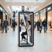 Modules d'installation rapide personnalisables UNIBOOTH pour l'extérieur, hôtel, salon, salle à manger, mobiles, durables, profilés en aluminium de précision