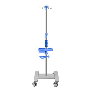 Vente en gros d'usine, poteau de perfusion surélevé épaissi, en acier inoxydable, support de pompe à perfusion, <span class=keywords><strong>chariot</strong></span> avec porte-bouteille - Product Image 4