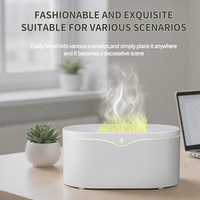 Nouvelle machine d'aromathérapie à flamme colorée pour chambre à coucher, machine de simulation de flamme, bureau à domicile, plastique, alimentation USB/Type-C, capacité de 150 ml, air, voiture, hôtel