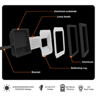 Projecteur LED extérieur en aluminium IP65 pour éclairage de sécurité des tunnels et des stades - Vente en gros usine