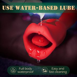Vibrador Profesional Femenino con Simulación de Beso, Múltiples Modos de Vibración, Juguete Sexual Estimulador con Lengua Vibrante - Product Image 4