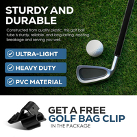 Tubes de protection pour clubs de golf, organisateur de sac de golf, clip de fixation noir brillant durable, séparateur de rangement pour clubs, logo personnalisé OEM