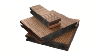 Planche de terrasse en PVC, design moderne à emboîtement, écologique, antidérapante, imperméable, résistante au feu, pour l'aménagement extérieur de la cour et du patio