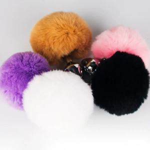 Tavşan kuyruk saç topu Metal popo fiş kadın <span class=keywords><strong>Anal</strong></span> genişleme SM alternatif seks oyuncakları - Product Image 5
