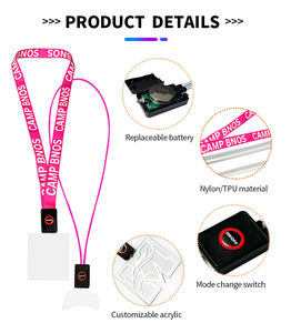 Qcoolカスタムロゴプロモーションバルクエコフレンドリー充電式コンサートアクセサリー<span class=keywords><strong>KPOP</strong></span>商品Ledストラップ付き - Product Image 5