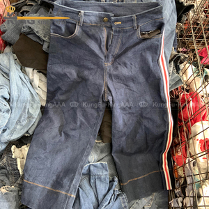 Vendita all'ingrosso Jeans Vintage da <span class=keywords><strong>donna</strong></span> pantaloni larghi larghi Denim vestiti usati di seconda mano Jeans Boyfriend pantaloni da <span class=keywords><strong>donna</strong></span> - Product Image 4