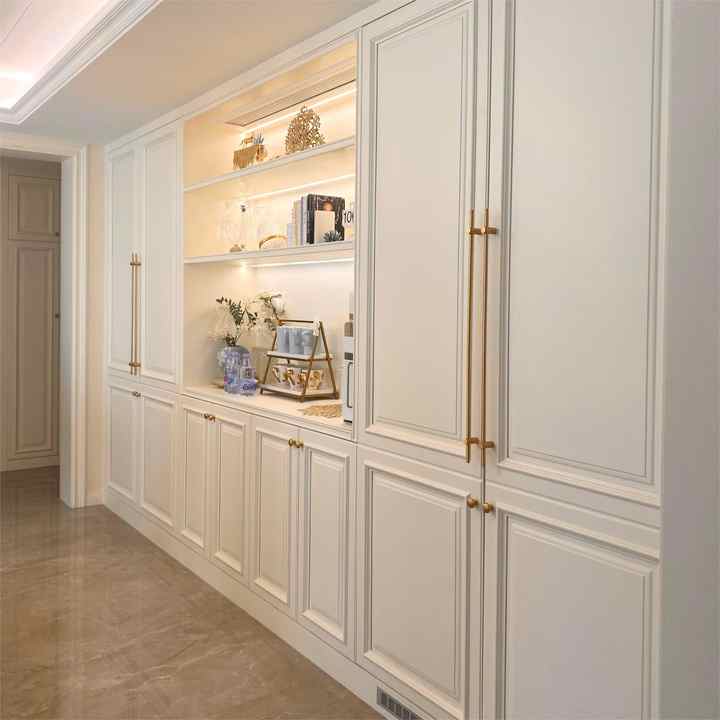 Modern Design Wooden Bedroom Wardrobe Closet with Steel Frame