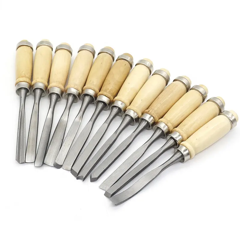 Wood Carving Knife Set 12 PCS Hand Carving Tool Set for DIY Sculpture Carpenter Experts and Beginners