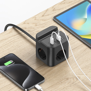 Mô hình mới EU phích <span class=keywords><strong>c</strong></span>ắm 3 <span class=keywords><strong>c</strong></span>ách AC <span class=keywords><strong>c</strong></span>ửa hàng 4USB + 2 Loại-<span class=keywords><strong>C</strong></span> sạ<span class=keywords><strong>c</strong></span> điện dải EU ổ <span class=keywords><strong>c</strong></span>ắm bảo vệ tăng với <span class=keywords><strong>USB</strong></span> - Product Image 5