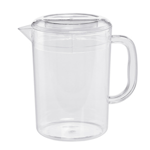 1,8L Hartplastik-Kühl- und Heißwasserkrug mit Deckel, transparenter PC-Halbgallonen-Krug, 60oz Hartplastik-Krug - Product Image 1