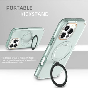 Custodia di lusso per <span class=keywords><strong>iPhone</strong></span> 16e 15 14 13 12 11 16 Pro Max <span class=keywords><strong>Cover</strong></span> magnetica antiurto custodia rigida <span class=keywords><strong>trasparente</strong></span> opaca - Product Image 2