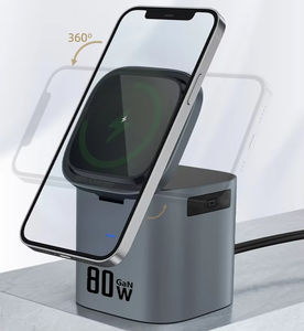 नए उत्पाद बहुक्रियाशील चुंबकीय वायरलेस चार्जर 6 स्केलेबल केबल के साथ 1 वायरलेस चार्जिंग स्टेशन चुंबकीय चार्जर - Product Image 3