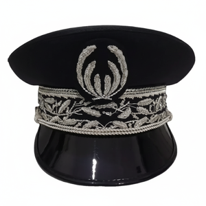 Quantité en vrac expédition rapide casquettes à vendre haute qualité brodé à la main officier cérémonie uniforme porter des casquettes - Product Image 1