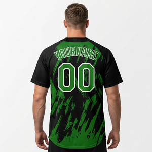 Camiseta de Béisbol Personalizada para Equipo, Impresión Digital, Poliéster de Secado Rápido, Ajustada, Cuello Henley con Nombre y Número - Product Image 2