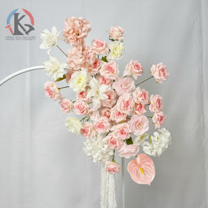 Fábrica KH Envía Directamente <span class=keywords><strong>Arreglos</strong></span> Florales Artificiales para Pasillos, Caminos de <span class=keywords><strong>Flores</strong></span> para Decoración de Interiores en Eventos y Bodas - Product Image 1