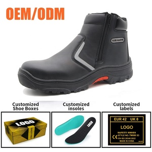 Chaussures de sécurité pour hommes Tiger Master HRO, résistantes aux acides, semelle en caoutchouc, embout composite, anti-perforation, pour l'industrie pétrolière et minière, sans lacets - Product Image 4