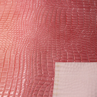 Cuir synthétique brillant effet crocodile pour sacs et chaussures, matière en similicuir verni