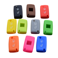Housse de protection pour clé de voiture en silicone pour 106 107 206 207 307 Citroën C1 C2 C3 C4 XSARA PICASSO pour Peugeot