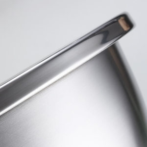 大きなSS食品容器を洗浄するための厚いステンレス鋼サラダ混合ボウル深い盆地 - Product Image 5