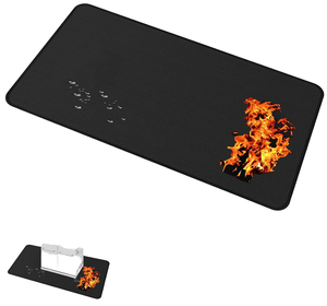 <span class=keywords><strong>Tapis</strong></span> <span class=keywords><strong>de</strong></span> barbecue Simake 48x30 pouces double face en fibre <span class=keywords><strong>de</strong></span> verre enduite <span class=keywords><strong>de</strong></span> silicone, ignifuge, imperméable, anti-huile et anti-poussière pour barbecue en bambou - Product Image 1