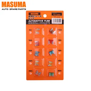 FS-062 50-30A colorful 10 pcs MASUMA Car Automotive Assortment Kit Fuses