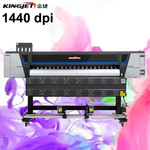 KingJet 1.3m 1.6m 1.8m digital Plotter Print eco solvent printer for Flex Banner Vinyl Sticker