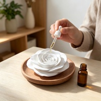 Diffuseur d'arômes passifs Rose, Pierre parfumée désodorisante, Ornement de décoration intérieure, Diffuseur d'huiles essentielles, Cadeau pour table ou étagère