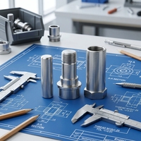 Pièces usinées CNC sur mesure, usinage de précision en acier inoxydable, service de tournage et de brochage, composants mécaniques, usinage par perçage