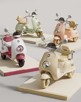 Jouet télécommandé, mini moto électrique à 3 roues pour enfants, moto pour enfants avec musique légère.